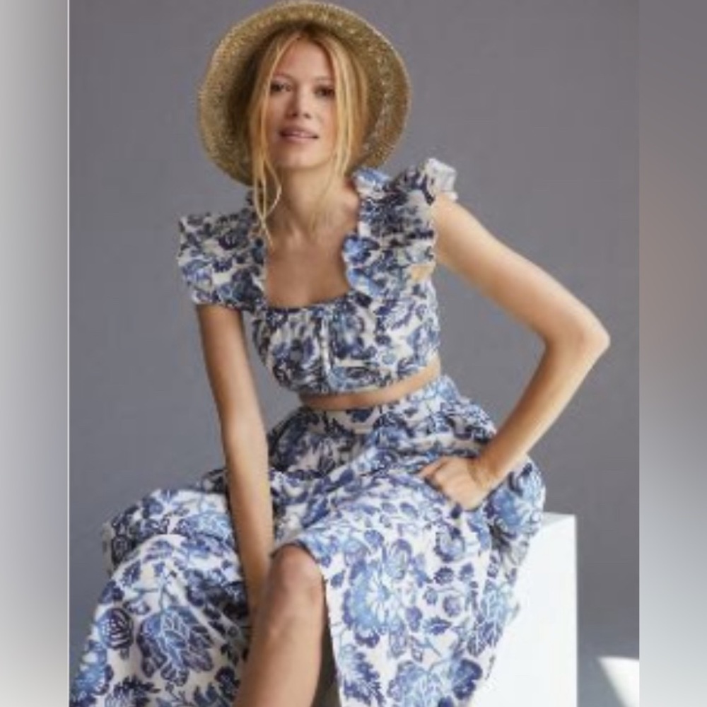 Anthropologie Forever That Girl Remme Ruffle Skirt Set. Never worn without tags.